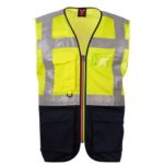 JAUNE FLUO/BLEU MARINE