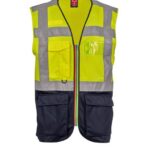 JAUNE FLUO/BLEU MARINE