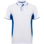 Blanc / Bleu royal