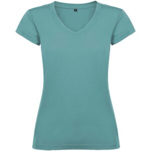 T-shirt de 155 g/m² Victoria à col en V et manches courtes pour femme