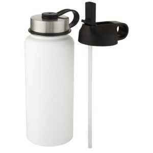 Bouteille de sport isotherme Supra 1 l avec couche de cuivre et 2 couvercles