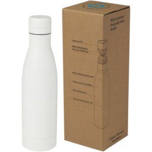 Bouteille isotherme Vasa en acier inoxydable recyclé certifié RCS de 500 ml avec isolation par le vide et couche de cuivre