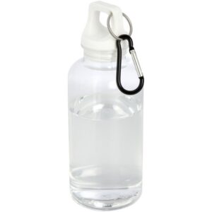 Bouteille d'eau Oregon de 400 ml en plastique recyclé avec mousqueton
