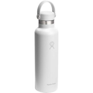 Gourde isotherme en acier inoxydable Hydro Flask à goulot standard, 621 ml, avec bouchon à paille
