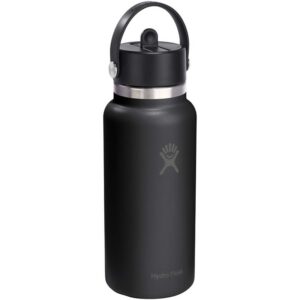 Gourde isotherme en acier inoxydable Hydro Flask à large goulot, d'une contenance de 946 ml, avec bouchon à paille