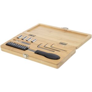 Ensemble d'outils Rivet 19 pièces en bambou/plastique recyclé