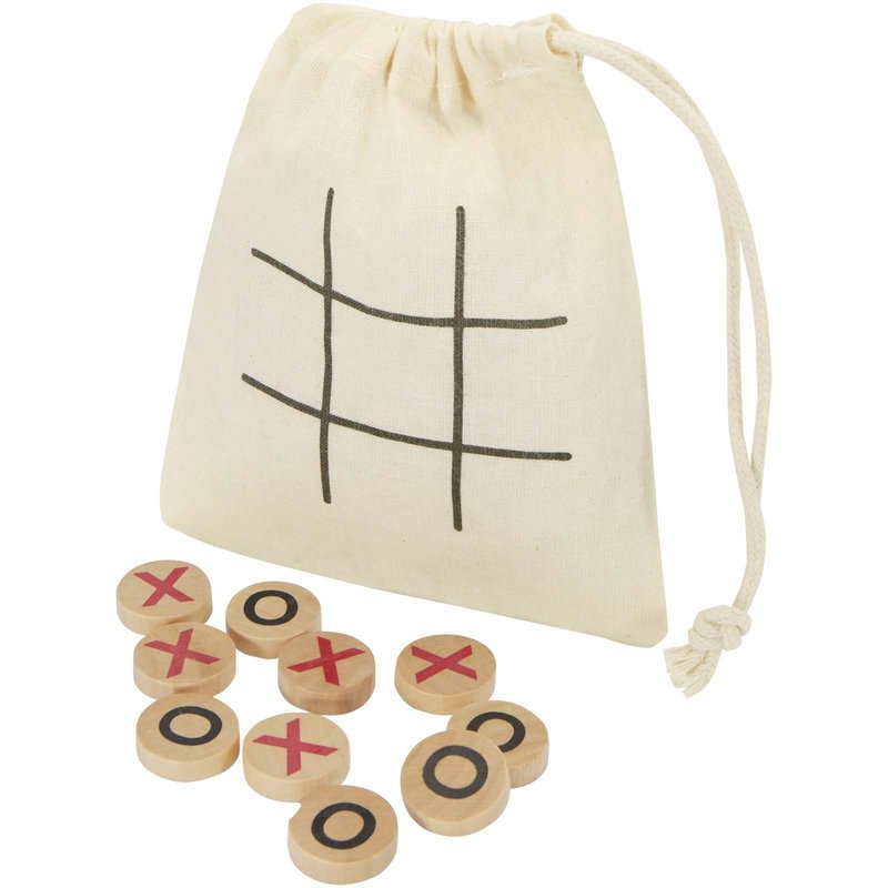 Jeu de morpion Whorl en bois
