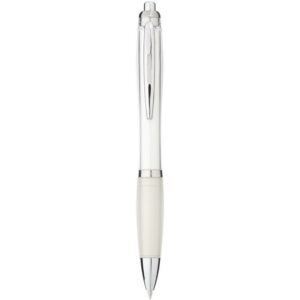 Stylo bille avec corps et grip colorés Nash (encre bleue)