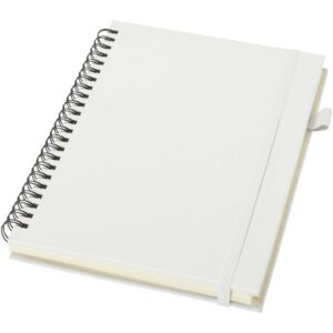 Cahier à spirales Liss A5 à couverture rigide en plastique recyclé