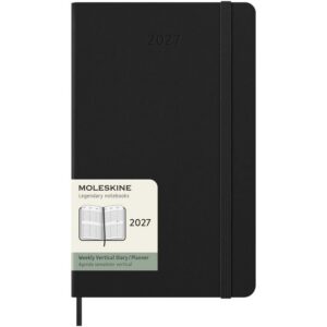 Agenda L vertical 12 mois Moleskine à couverture rigide