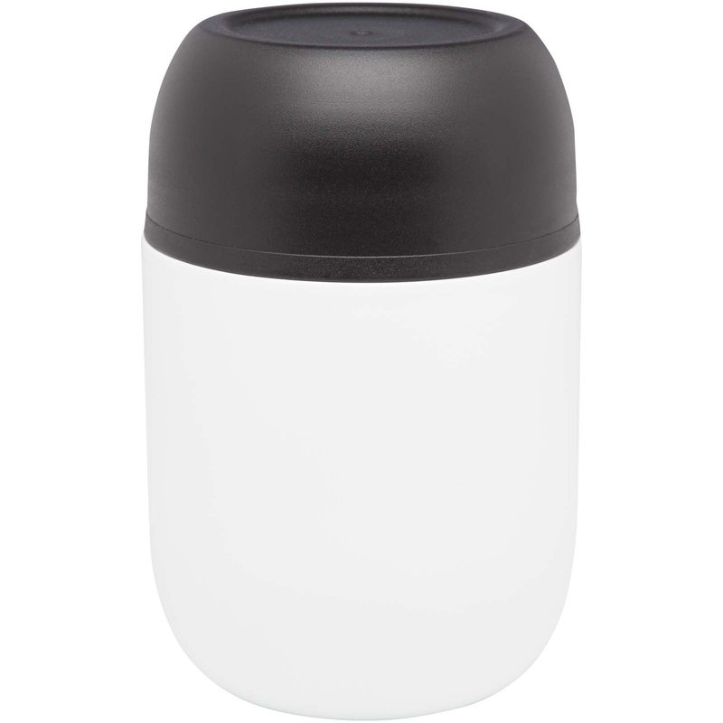 Boîte-repas Supo en acier inoxydable recyclé à double paroi de 480 ml avec cuillère pliable