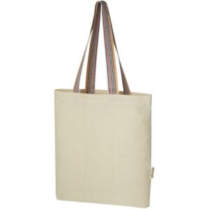 Sac shopping Rainbow de 5 l en coton recyclé 180 g/m²