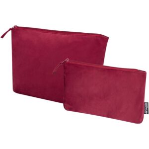 Set de trousses de toilette en velvet gomme recyclées GRS Swift