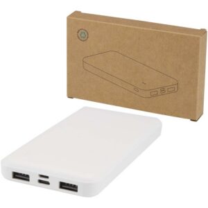Batterie de secours Intan de 10 000 mAh et 10 W en plastique recyclé